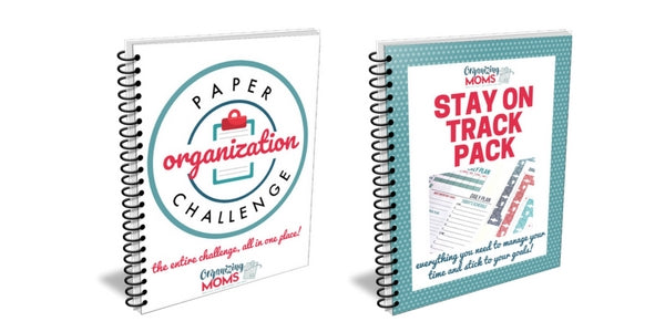 Paper Organization Challenge and Stay on Track Pack mockup