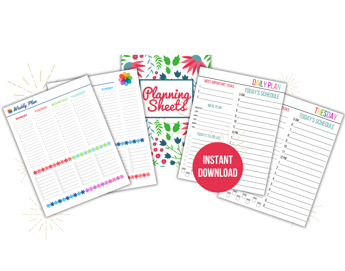 Daily Planning Sheets Collection